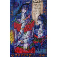 A. S. Rind, 24 x 36 Inch, Acrylic On Canvas, Figurative Painting, AC-ASR-826 A. S. Rind, 24 x 36 Inch, Acrylic On Canvas, Figurative Painting, AC-ASR-826
